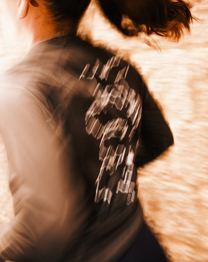 Long Sleeve Running Charcoal